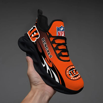 VIRAL EDITION - NEW CUSTOMIZED NFL16 CCB CINCINNATI BENGALS UNISEX MAX SOUL SHOES