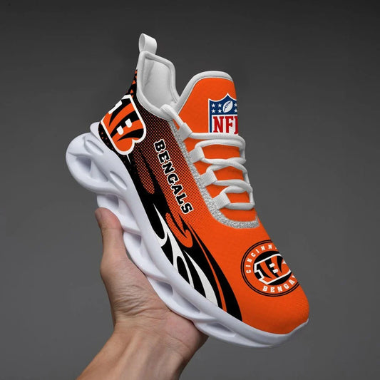 VIRAL EDITION - NEW CUSTOMIZED NFL16 CCB CINCINNATI BENGALS UNISEX MAX SOUL SHOES