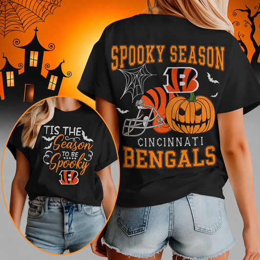 FLASH SALE - NEW CUSTOMIZED NFL16 CCB CINCINNATI BENGALS  HALLOWEEN T-SHIRT, HOODIE & ZIP HOODIE