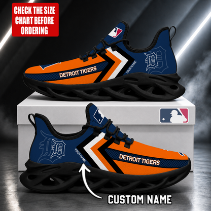 FINAL SALE - NEW CUSTOMIZED MLB16 DTS DETROIT TIGERS MAX SOUL SHOES