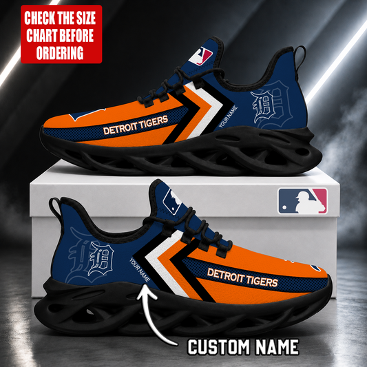 FINAL SALE - NEW CUSTOMIZED MLB16 DTS DETROIT TIGERS MAX SOUL SHOES