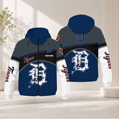 FINAL SALE - NEW CUSTOMIZED MLB16 DTS DETROIT TIGERS WINDBREAKER JACKET