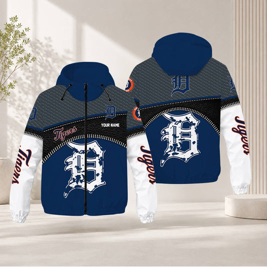 FINAL SALE - NEW CUSTOMIZED MLB16 DTS DETROIT TIGERS WINDBREAKER JACKET
