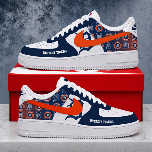 VIRAL EDITION - NEW CUSTOMIZED MLB16 DTS DETROIT TIGERS AF1 SHOES