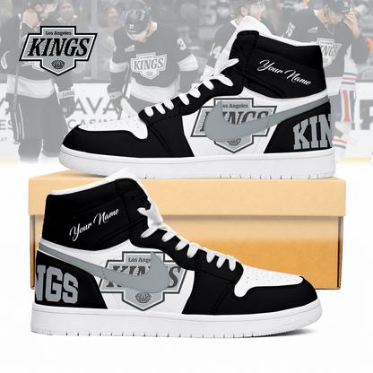 FINAL SALE - NEW CUSTOMIZED NHL16 LAK LOS ANGELES KINGS AIR JORDAN SNEAKERS