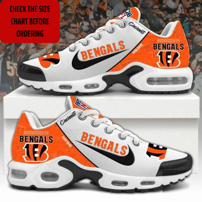 LIMITED EDITION - NEW CUSTOMIZED NFL16 CCB CINCINNATI BENGALS AIR MAX PLUS SNEAKERS