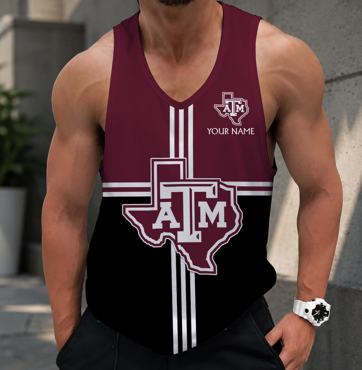 VIRAL EDITION - NEW CUSTOMIZED NCAA FBS16 TAA TEXAS A&M AGGIES UNISEX TANK TOP