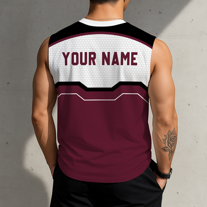 SPECIAL EDITION - NEW CUSTOMIZED NCAA FBS16 TAA TEXAS A&M AGGIES MEN'S GYM SHIRT