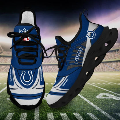 SPECIAL EDITION - NEW CUSTOMIZED NFL17 IDC INDIANAPOLIS COLTS UNISEX MAX SOUL SHOES