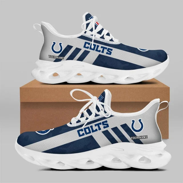 VIRAL EDITION - NEW CUSTOMIZED NFL17 IDC INDIANAPOLIS COLTS UNISEX MAX SOUL SHOES