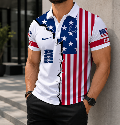 LIMITED EDITION - NEW CUSTOMIZED NFL17 IDC INDIANAPOLIS COLTS POLO SHIRT, ZIP POLO SHIRT & T-SHIRTS