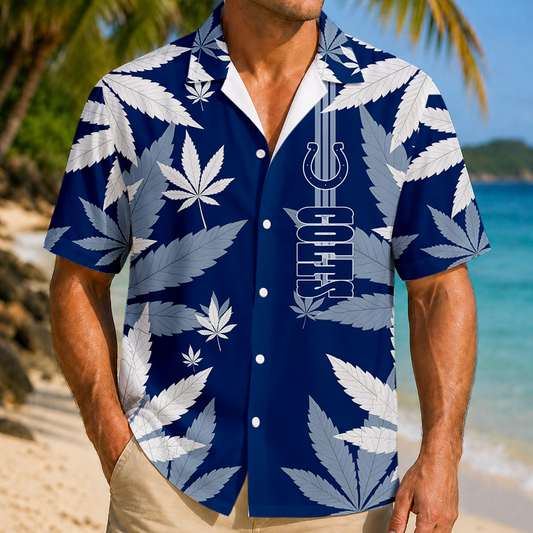 FINAL SALE - NEW CUSTOMIZED NFL17 IDC INDIANAPOLIS COLTS UNISEX HAWAIIAN SHIRT