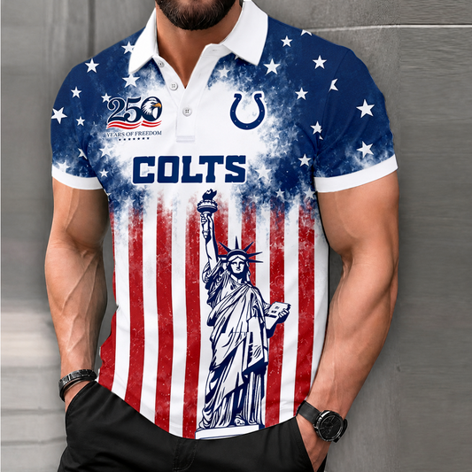 LIMITED EDITION - NEW CUSTOMIZED NFL17 IDC INDIANAPOLIS COLTS POLO SHIRT, ZIP POLO SHIRT & T-SHIRTS