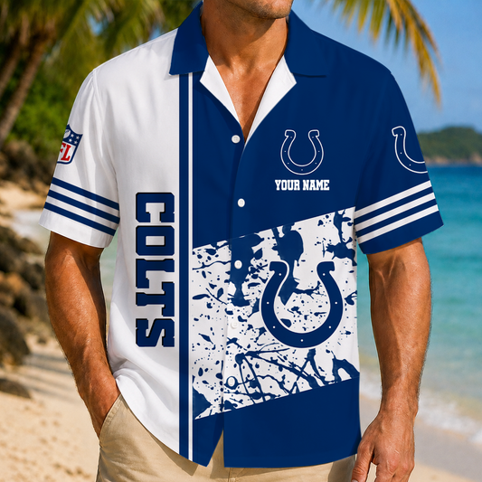 FINAL SALE - NEW CUSTOMIZED NFL17 IDC INDIANAPOLIS COLTS UNISEX HAWAIIAN SHIRT