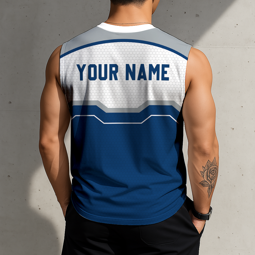 FINAL SALE - NEW CUSTOMIZED NFL17 IDC INDIANAPOLIS COLTS MEN'S GYM SHIRT