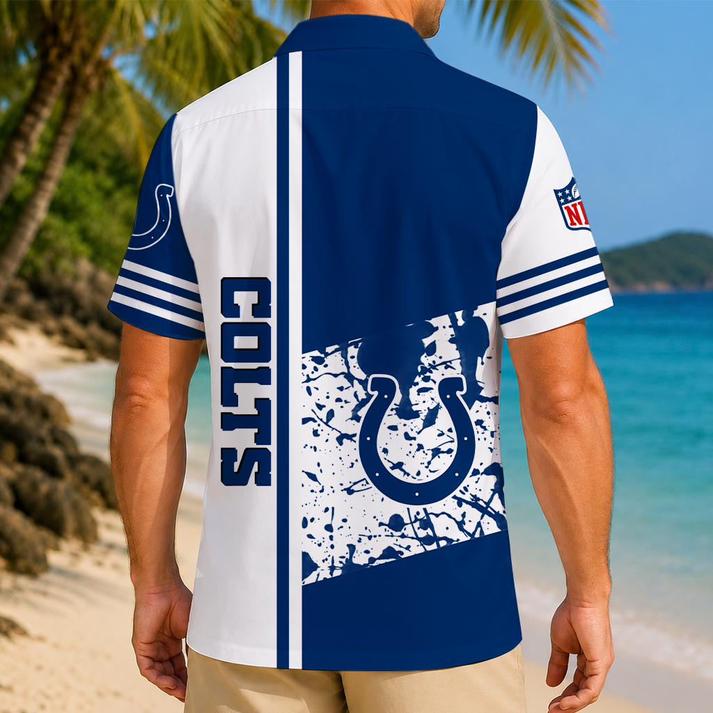 FINAL SALE - NEW CUSTOMIZED NFL17 IDC INDIANAPOLIS COLTS UNISEX HAWAIIAN SHIRT