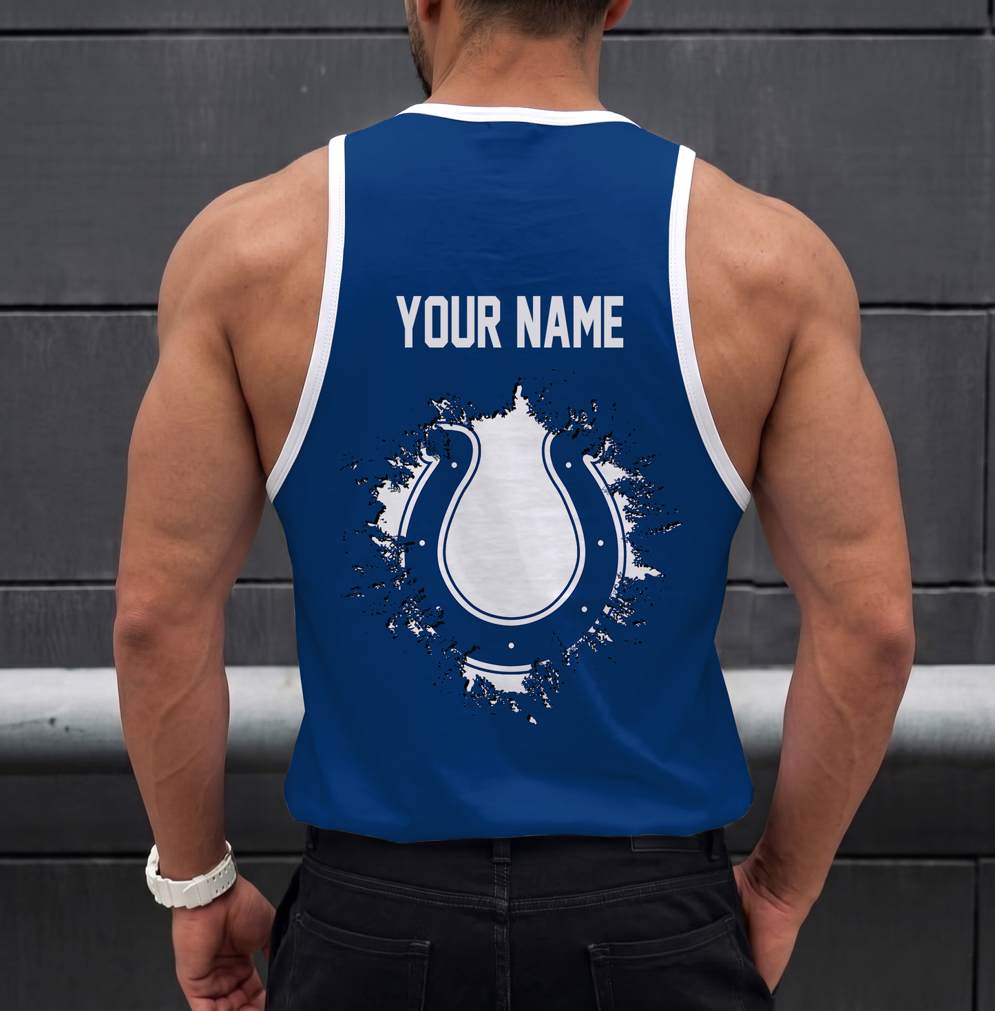 LIMITED EDITION - NEW CUSTOMIZED NFL17 IDC INDIANAPOLIS COLTS UNISEX TANK TOP
