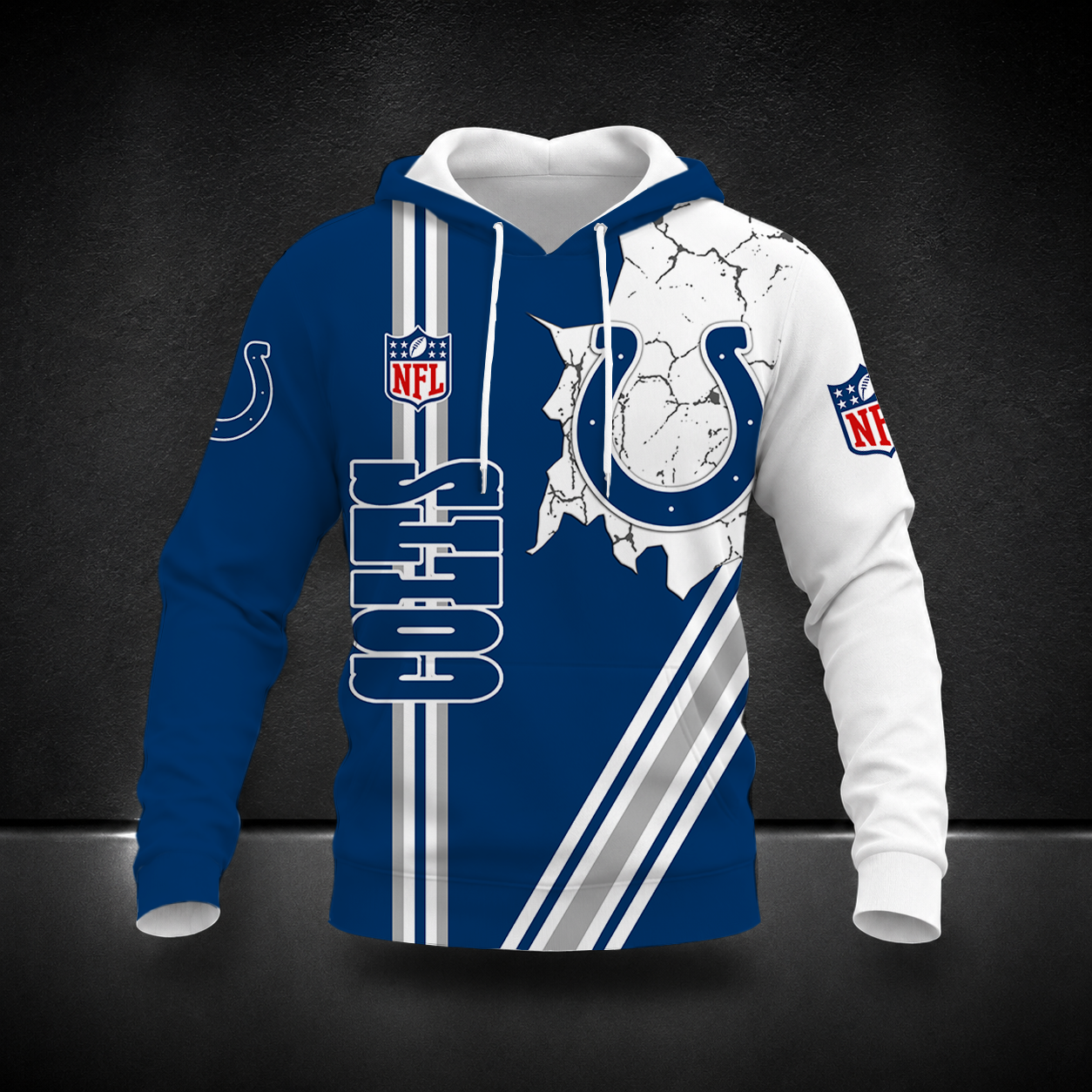 FINAL SALE- NEW CUSTOMIZED NFL17 IDC INDIANAPOLIS COLTS T-SHIRT, POLO SHIRT, ZIP POLO SHIRT, SWEATSHIRT, HOODIE & ZIP HOODIE