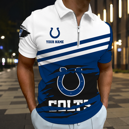 FINAL SALE - NEW CUSTOMIZED NFL17 IDC INDIANAPOLIS COLTS T-SHIRT, POLO SHIRT, ZIP POLO SHIRT, SWEATSHIRT, HOODIE & ZIP HOODIE
