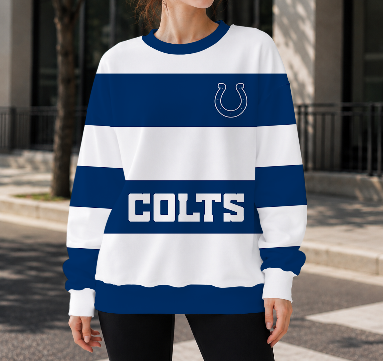 HOT DEAL- NEW CUSTOMIZED NFL17 IDC INDIANAPOLIS COLTS UNISEX SWEATSHIRT