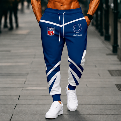 FINAL SALE - NEW CUSTOMIZED NFL17 IDC INDIANAPOLIS COLTS SWEATPANTS