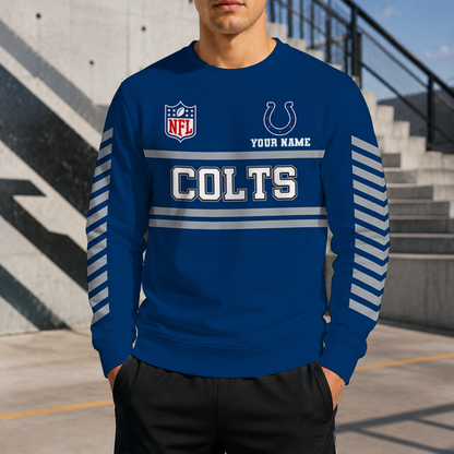 FINAL SALE - NEW CUSTOMIZED NFL17 IDC INDIANAPOLIS COLTS UNISEX SWEATSHIRT