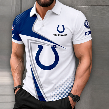 FINAL SALE - NEW CUSTOMIZED NFL17 IDC INDIANAPOLIS COLTS T-SHIRT, POLO SHIRT, ZIP POLO SHIRT, SWEATSHIRT, HOODIE & ZIP HOODIE