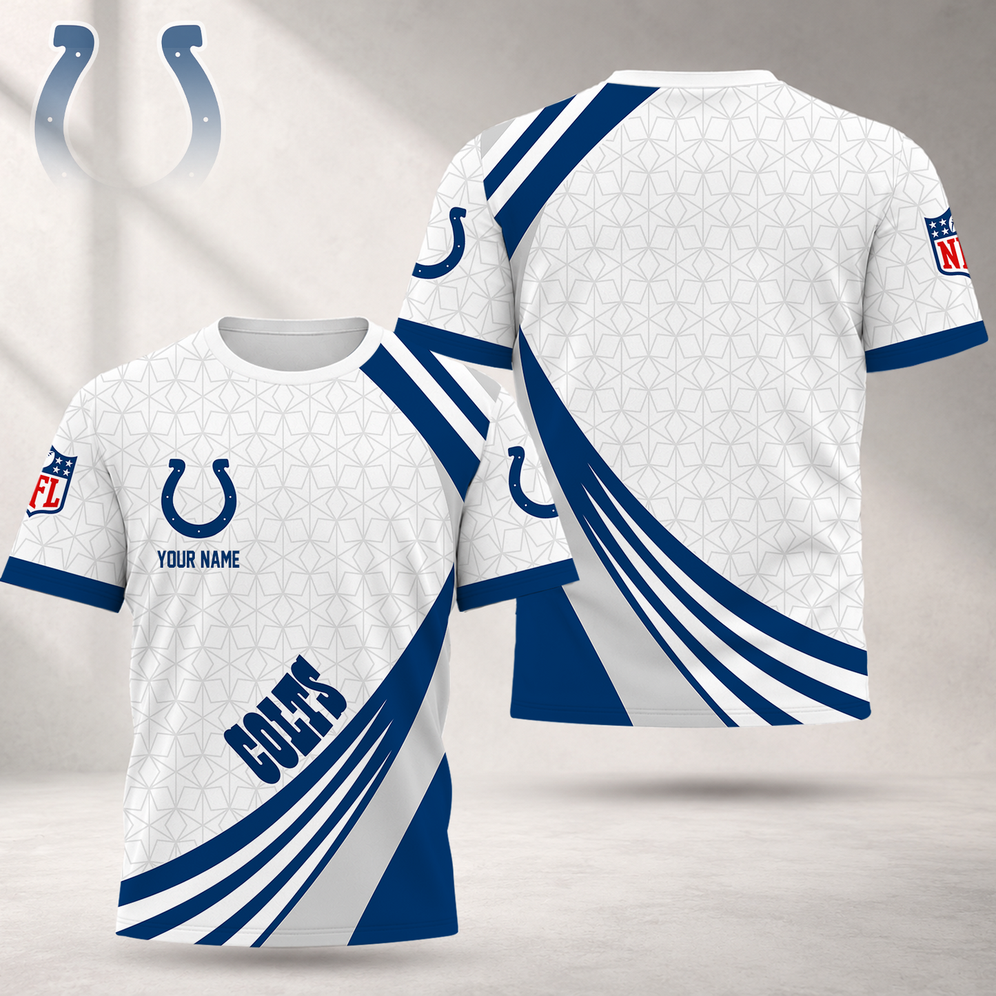 FINAL SALE - NEW CUSTOMIZED NFL17 IDC INDIANAPOLIS COLTS T-SHIRT, POLO SHIRT, ZIP POLO SHIRT, SWEATSHIRT, HOODIE & ZIP HOODIE