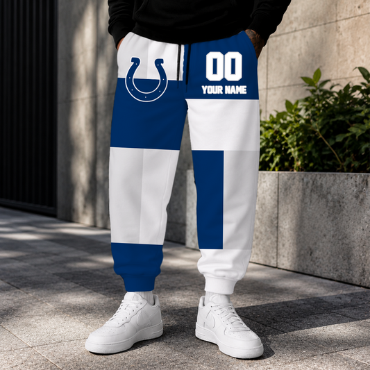 VIRAL EDITION - NEW CUSTOMIZED NFL17 IDC INDIANAPOLIS COLTS SWEATPANTS