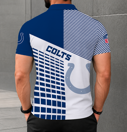 FINAL SALE - NEW CUSTOMIZED NFL17 IDC INDIANAPOLIS COLTS POLO SHIRT