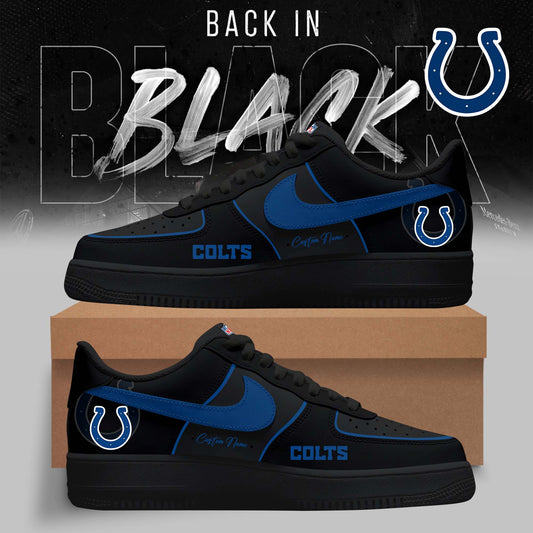 FINAL SALE - NEW CUSTOMIZED NFL17 IDC INDIANAPOLIS COLTS AF1 SNEAKERS