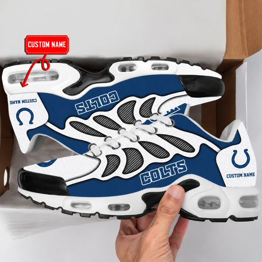 HOT DEAL - NEW CUSTOMIZED NFL17 IDC INDIANAPOLIS COLTS AIR MAX PLUS SNEAKERS