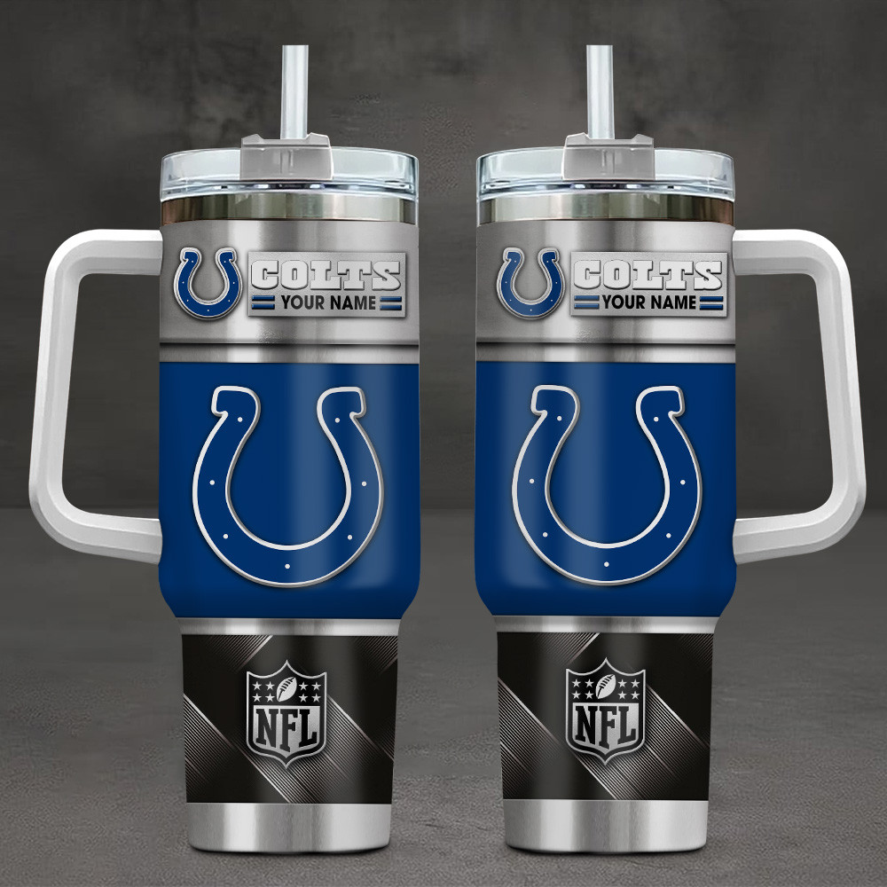 FINAL SALE - NEW CUSTOMIZED NFL17 IDC INDIANAPOLIS COLTS TUMBLER CUP