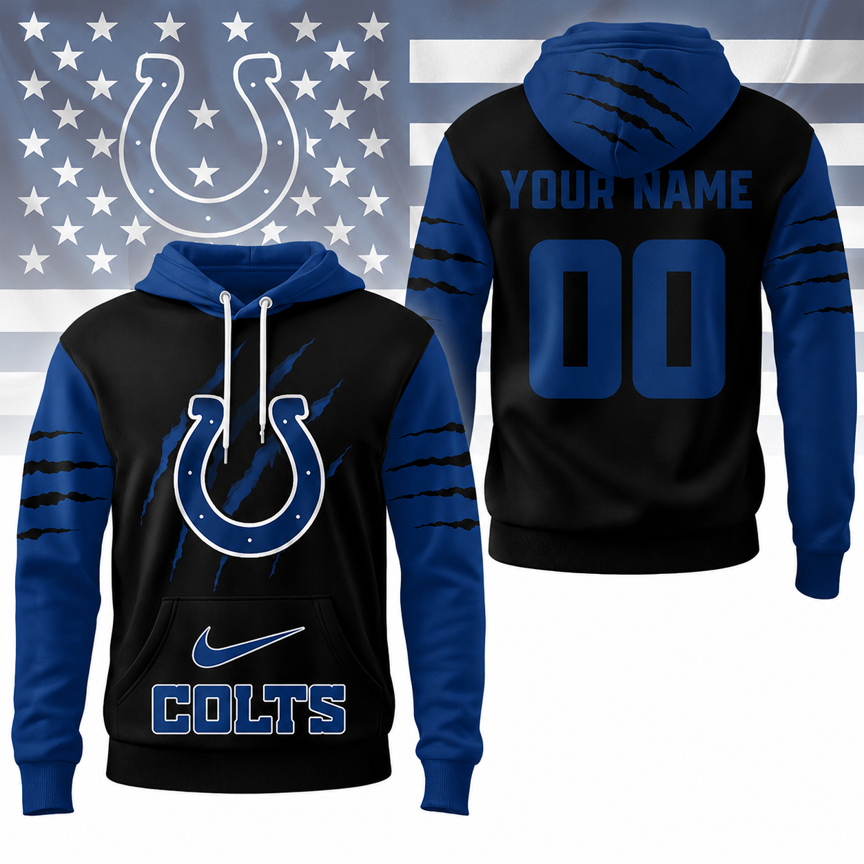 VIRAL EDITION - NEW CUSTOMIZED NFL17 IDC INDIANAPOLIS COLTS T-SHIRT, POLO SHIRT, ZIP POLO SHIRT, SWEATSHIRT, HOODIE & ZIP HOODIE