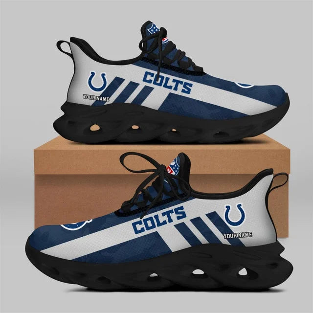 VIRAL EDITION - NEW CUSTOMIZED NFL17 IDC INDIANAPOLIS COLTS UNISEX MAX SOUL SHOES