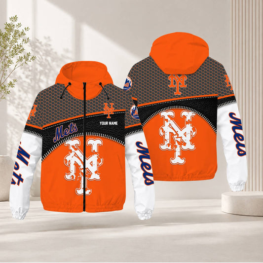 FINAL SALE - NEW CUSTOMIZED MLB17 NYM NEW YORK METS WINDBREAKER JACKET