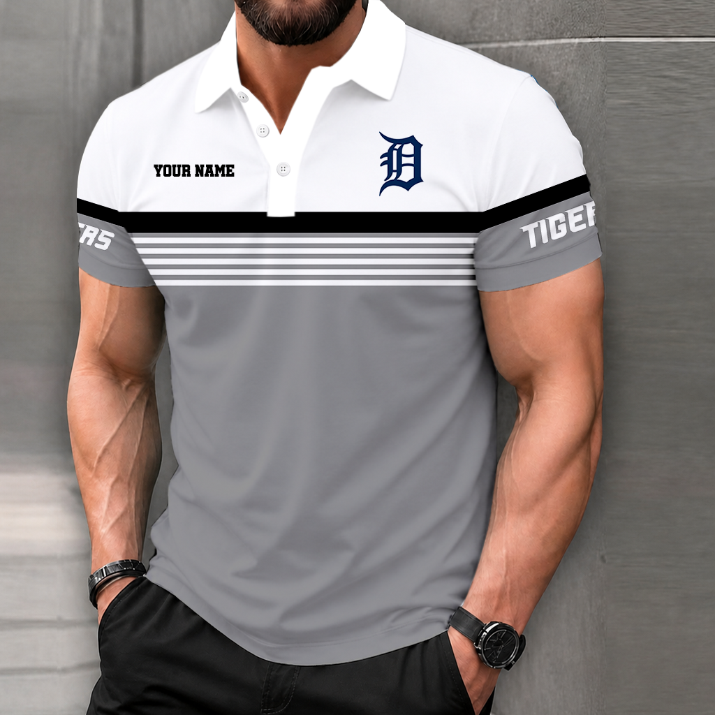 LIMITED EDITION - NEW CUSTOMIZED MLB16 DTS DETROIT TIGERS POLO SHIRT