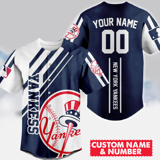 LIMITED EDITION - NEW CUSTOMIZED MLB01 NNY NEW YORK YANKEES BASEBALL JERSEY