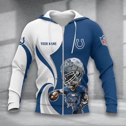 SPECIAL EDITION - NEW CUSTOMIZED NFL17 IDC INDIANAPOLIS COLTS T-SHIRT, POLO SHIRT, ZIP POLO SHIRT, SWEATSHIRT, HOODIE & ZIP HOODIE