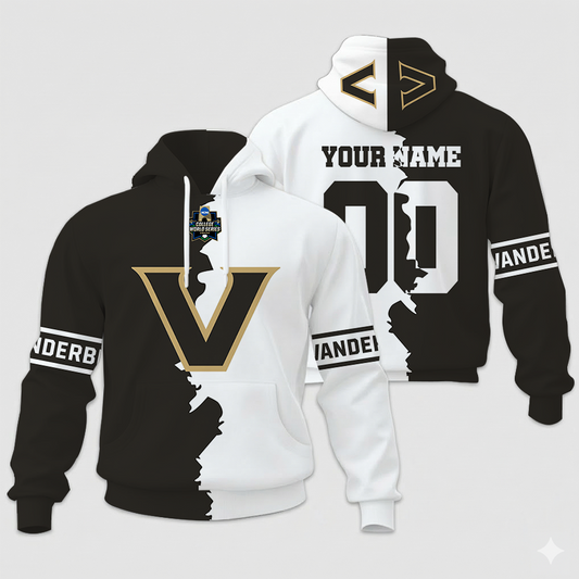 MEGA SALE - NEW CUSTOMIZED COLLEGE WORLD SERIES NCAA17 VANDERBILT COMMODORES UNISEX HOODIE & ZIP HOODIE