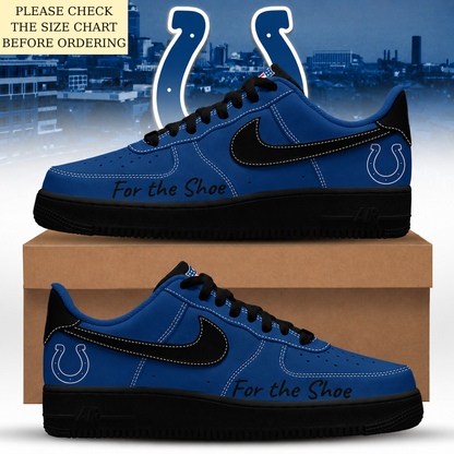 HOT DEAL - NEW CUSTOMIZED NFL17 IDC INDIANAPOLIS COLTS AF1 SHOES