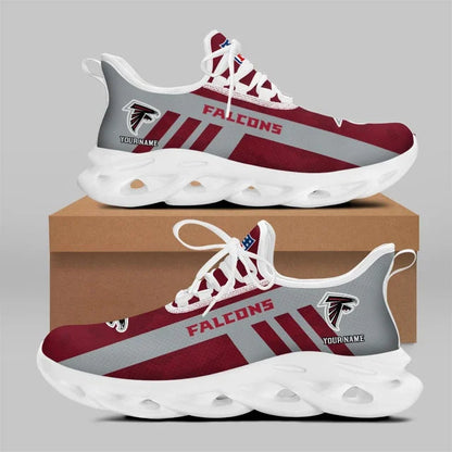 VIRAL EDITION - NEW CUSTOMIZED NFL18 ATF ATLANTA FALCONS UNISEX MAX SOUL SHOES