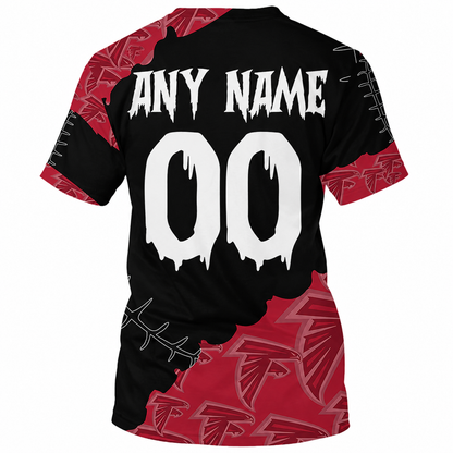 SPECIAL EDITION - NEW CUSTOMIZED NFL18 ATF ATLANTA FALCONS HALLOWEEN SKULL APPAREL FOR FANS