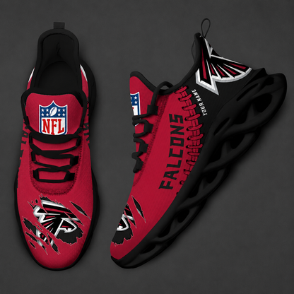 FINAL SALE - NEW CUSTOMIZED NFL18 ATF ATLANTA FALCONS UNISEX MAX SOUL SHOES