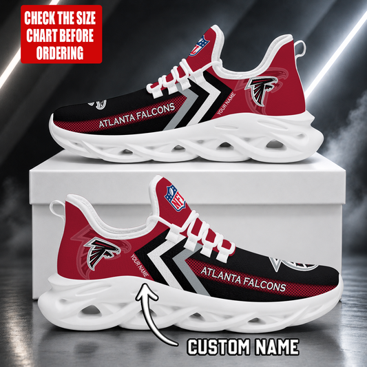 FINAL SALE - NEW CUSTOMIZED NFL18 ATF ATLANTA FALCONS UNISEX MAX SOUL SHOES