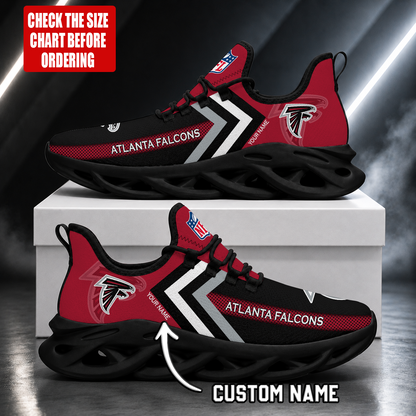 FINAL SALE - NEW CUSTOMIZED NFL18 ATF ATLANTA FALCONS UNISEX MAX SOUL SHOES