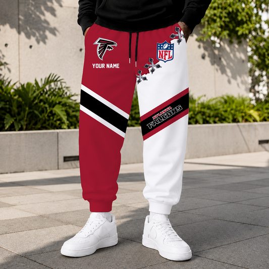 FLASH SALE - NEW CUSTOMIZED NFL18 ATF ATLANTA FALCONS SWEATPANTS