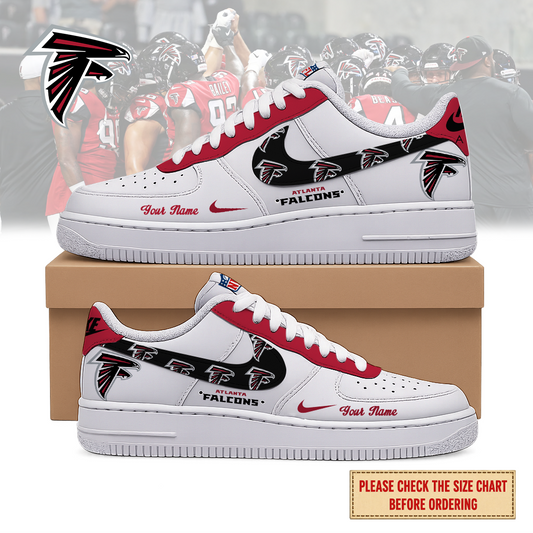 VIRAL EDITION - NEW CUSTOMIZED NFL18 ATF ATLANTA FALCONS AF1 SHOES