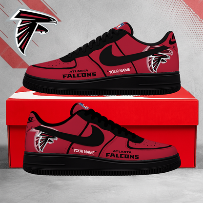 EXCLUSIVE EDITION - NEW CUSTOMIZED NFL18 ATF ATLANTA FALCONS AF1 SHOES