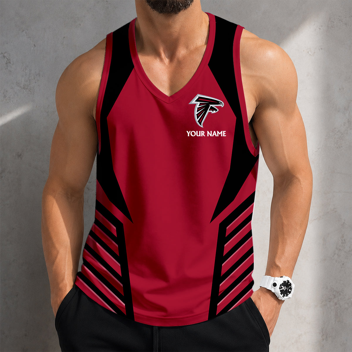 LIMITED EDITION - NEW CUSTOMIZED NFL18 ATF ATLANTA FALCONS TANK TOP